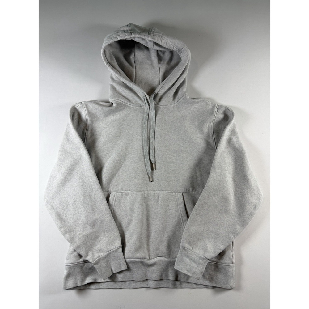 Athleta Women Pullover Hoodie Sweater Sm Gray Kangaroo Pockets Sportswear Cozy